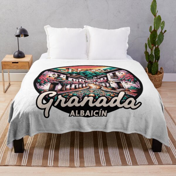 Item preview, Granada Spain Illustration: Albaicín & Alhambra Sunset designed and sold by CircinusStore.
