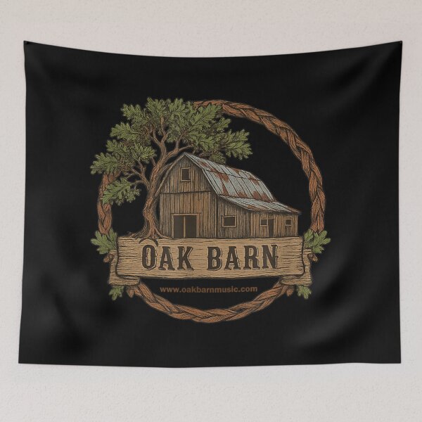 Item preview, Oak Barn Rustic Farm Vintage Country Barn Logo Graphic Design designed and sold by ObukiLantara.