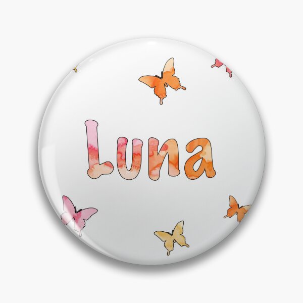Item preview, Watercolor Name Luna with Butterflies designed and sold by katifinell.