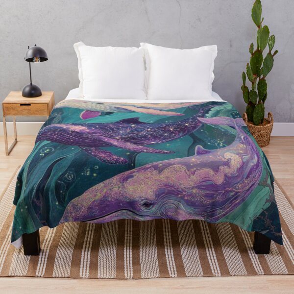 Item preview, Floating Whales In The Quiet Blue designed and sold by iamdesigns14.