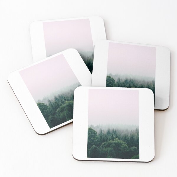 Item preview, Green Forest Trees Mist Photographic Print designed and sold by Mother-Nature65.