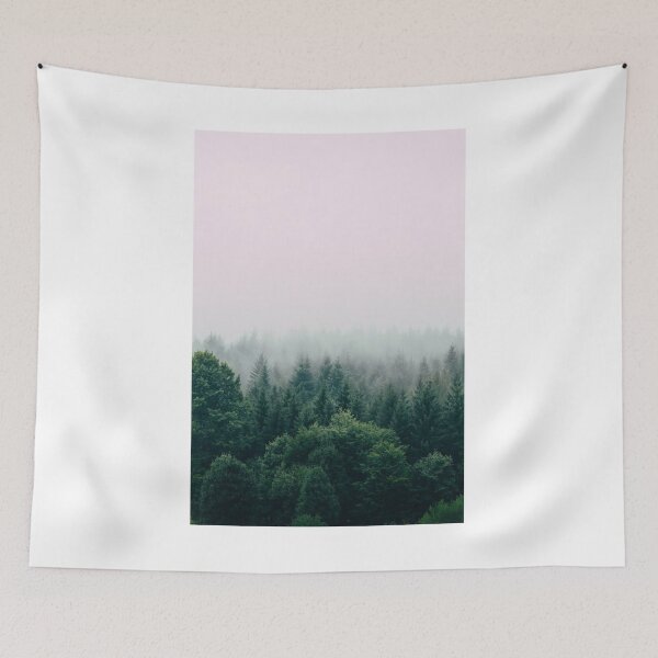 Item preview, Green Forest Trees Mist Photographic Print designed and sold by Mother-Nature65.