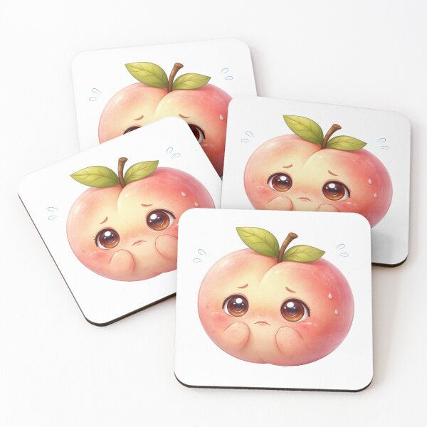 Item preview, Socially Anxious Cute Peach designed and sold by PriyankaSonara.