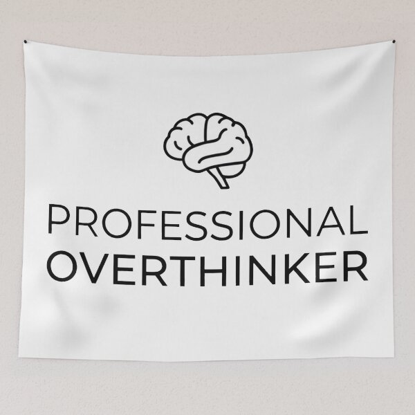Item preview, Professional Overthinker designed and sold by PUMPKIN HEAD SHOP.