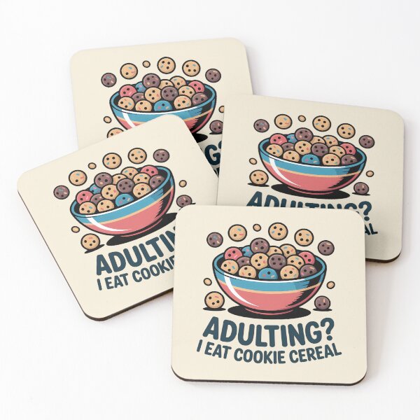 Item preview, Adulting? I Eat Cookie Cereal – Funny Cookie Lover Design designed and sold by Art-Arcade6.