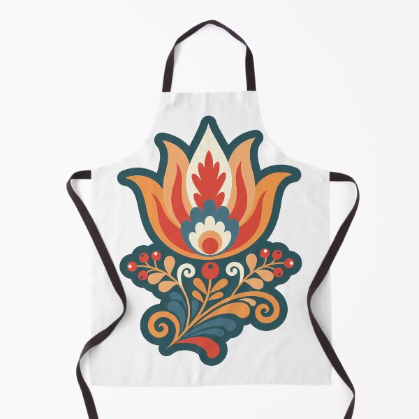 Item preview, Tulip Flower – Scandinavian Folk Art by heidiannemorris © designed and sold by FOLK ART FUSION.