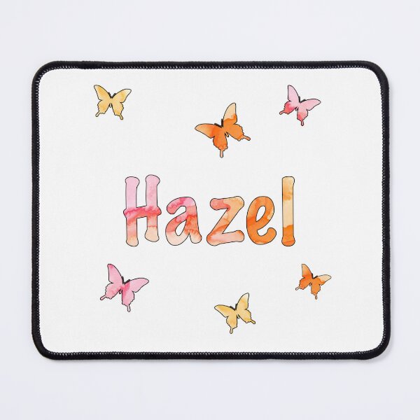Item preview, Watercolor Name Hazel with Butterflies designed and sold by katifinell.