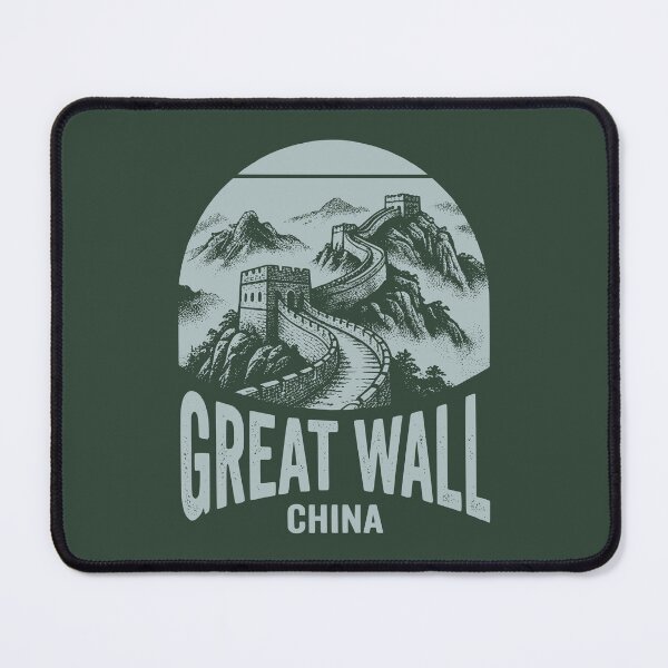 Item preview, Vintage Great Wall of China Retro Travel Graphic designed and sold by Imaginationbeyond.