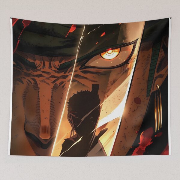 Item preview, Shadow Samurai Blade – Dark Anime Warrior with Glowing Eye Cinematic Illustration designed and sold by Dyan4.