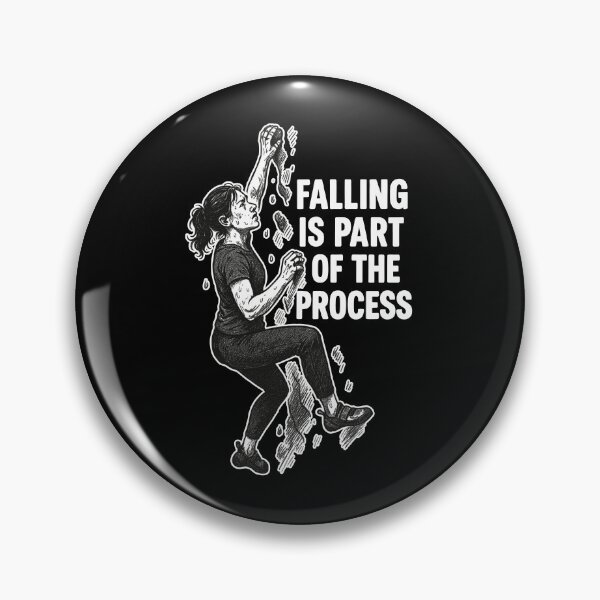 Item preview, Bouldering Woman: Falling Is Part of the Process designed and sold by Pineapple-Tree.
