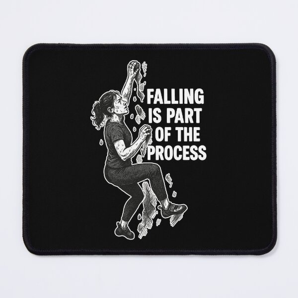 Item preview, Bouldering Woman: Falling Is Part of the Process designed and sold by Pineapple-Tree.