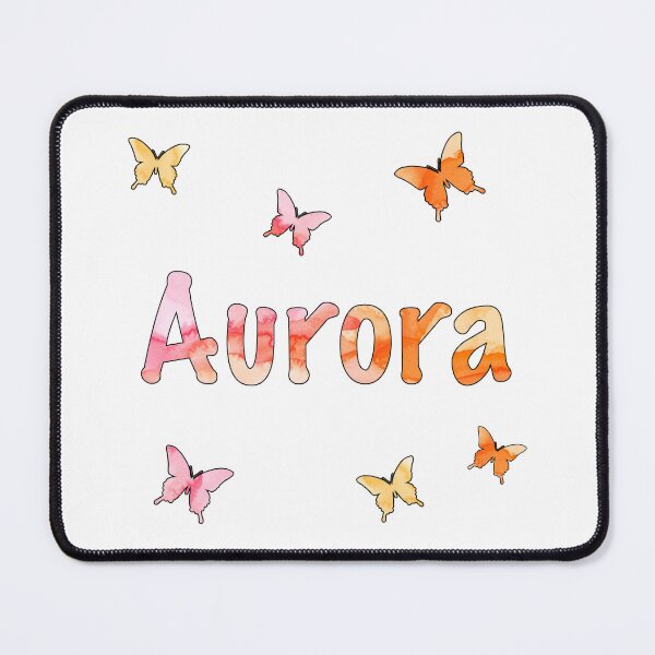 Item preview, Watercolor Name Aurora with Butterflies designed and sold by katifinell.