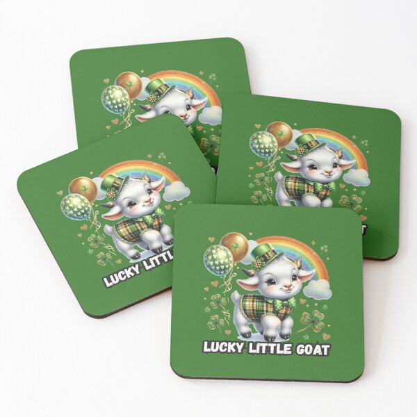Item preview, Lucky Little Goat- St. Patrick’s Day Cute Illustration designed and sold by All About DigiCraft by Fedelina.