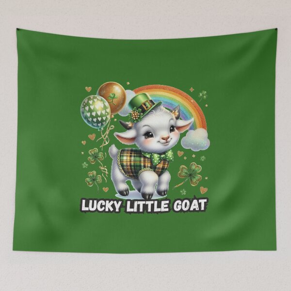 Item preview, Lucky Little Goat- St. Patrick’s Day Cute Illustration designed and sold by All About DigiCraft by Fedelina.