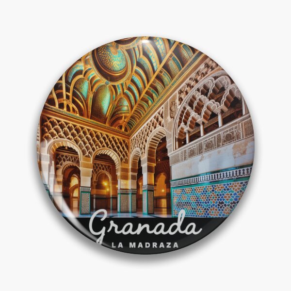 Item preview, Granada La Madraza Inside: Moorish Architecture Illustration designed and sold by CircinusStore.