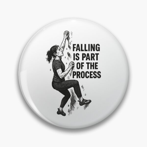 Item preview, Bouldering Woman: Falling Is Part of the Process designed and sold by Pineapple-Tree.