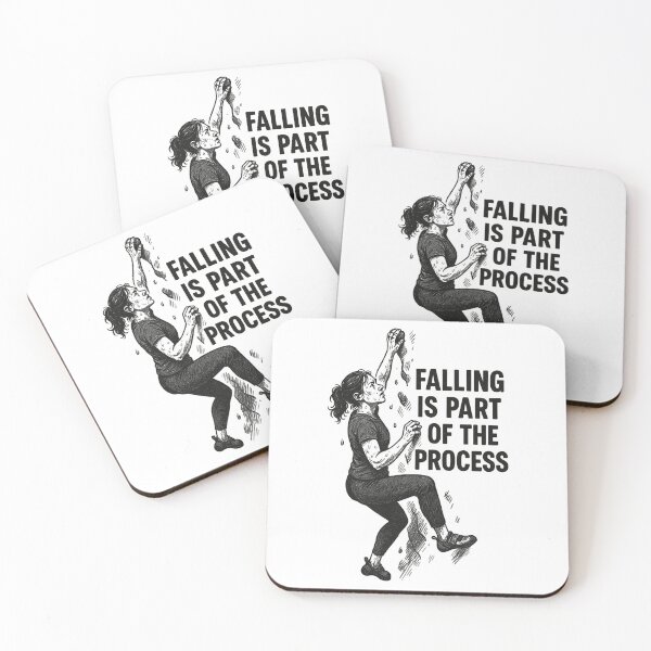 Item preview, Bouldering Woman: Falling Is Part of the Process designed and sold by Pineapple-Tree.