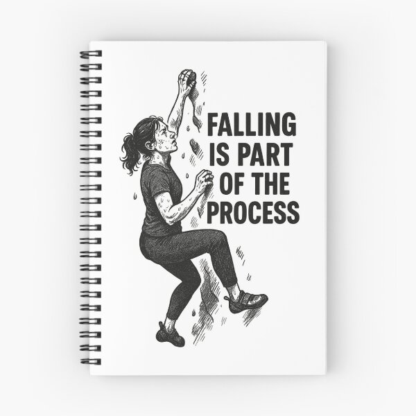 Item preview, Bouldering Woman: Falling Is Part of the Process designed and sold by Pineapple-Tree.