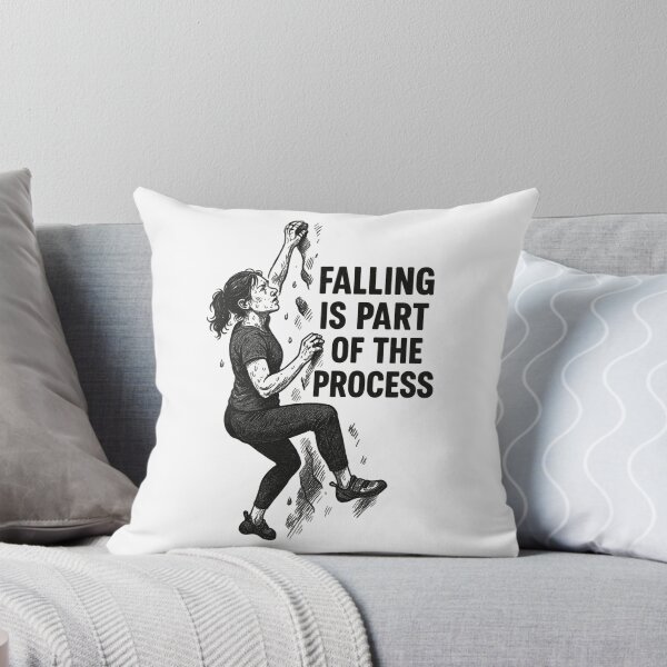 Item preview, Bouldering Woman: Falling Is Part of the Process designed and sold by Pineapple-Tree.