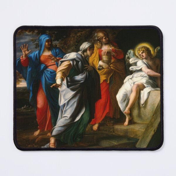 Item preview, Holy Women at Christ Tomb Baroque Religious Painting designed and sold by TheSoulOfArt.