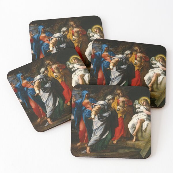 Item preview, Holy Women at Christ Tomb Baroque Religious Painting designed and sold by TheSoulOfArt.