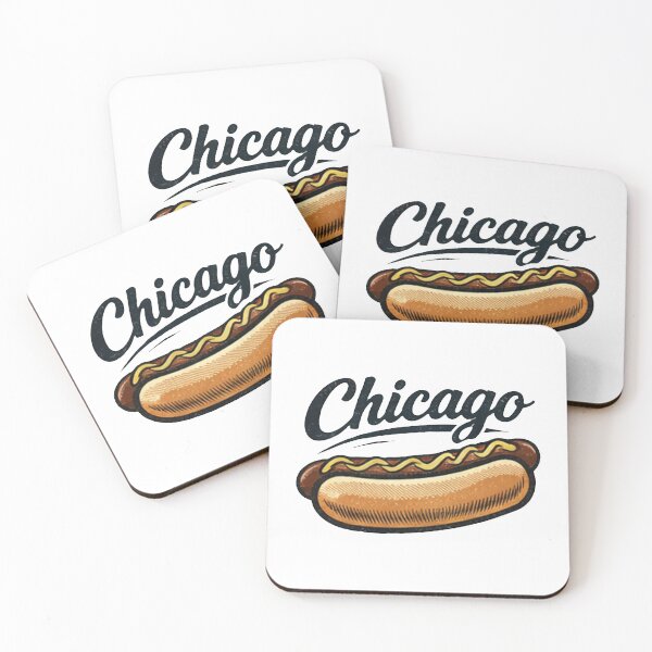 Item preview, Chicago Hot Dog Vintage Script designed and sold by Bronse Wear.