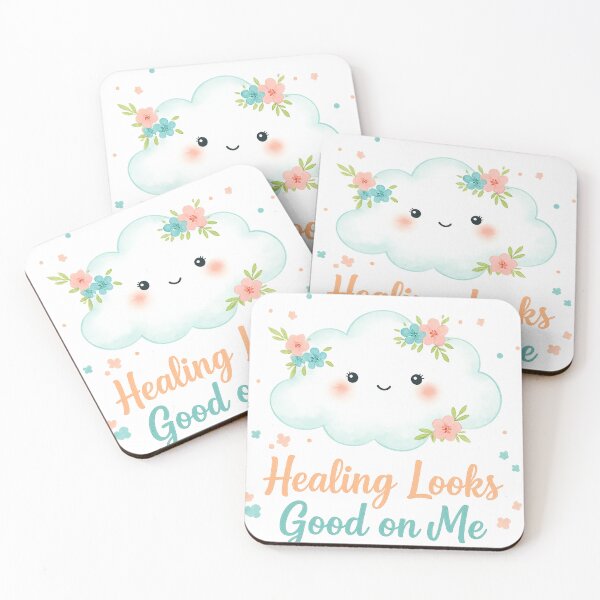 Item preview, Healing Looks Good on Me – Cute Watercolor Cloud Angel Aesthetic designed and sold by StickyDelights.