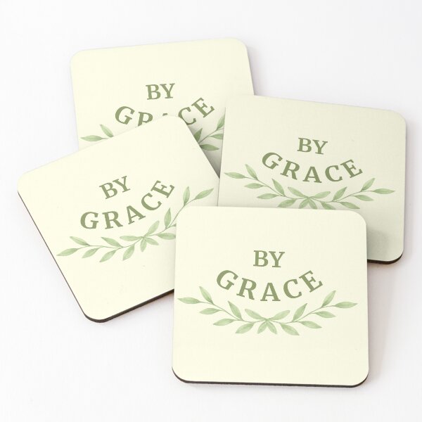Item preview, By Grace Simple Minimalist Christian Phrase designed and sold by StillTrustingCo.