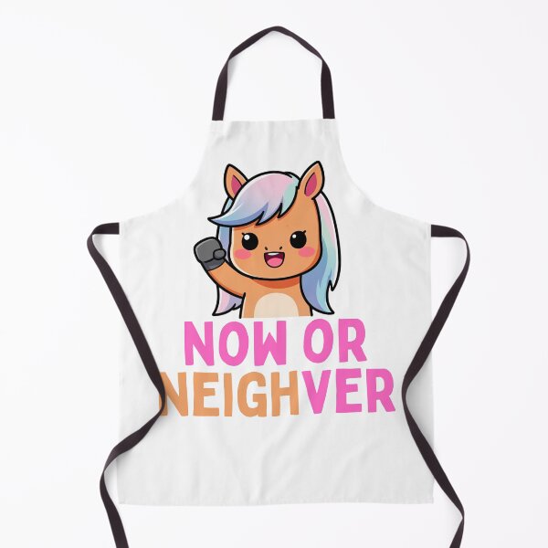 Item preview, NOW OR NEIGH-VER - Funny Boxing Motivation Horse Year of the Horse 2026 designed and sold by PunTeestic.