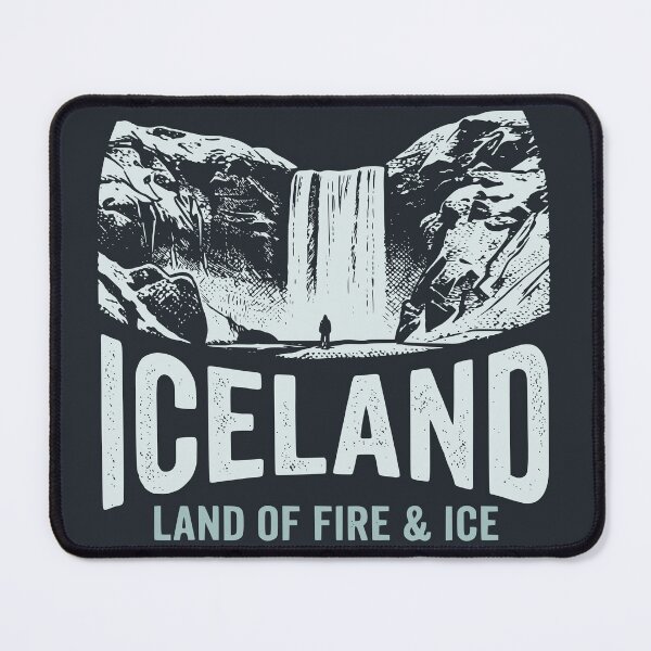 Item preview, Vintage Iceland Land Of Fire And Ice Graphic designed and sold by Imaginationbeyond.