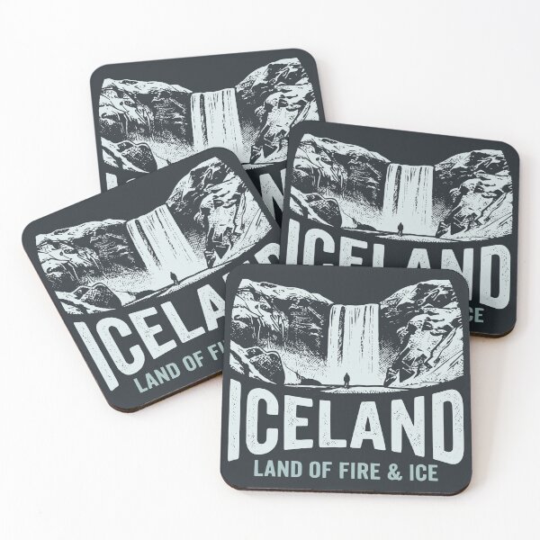 Item preview, Vintage Iceland Land Of Fire And Ice Graphic designed and sold by Imaginationbeyond.