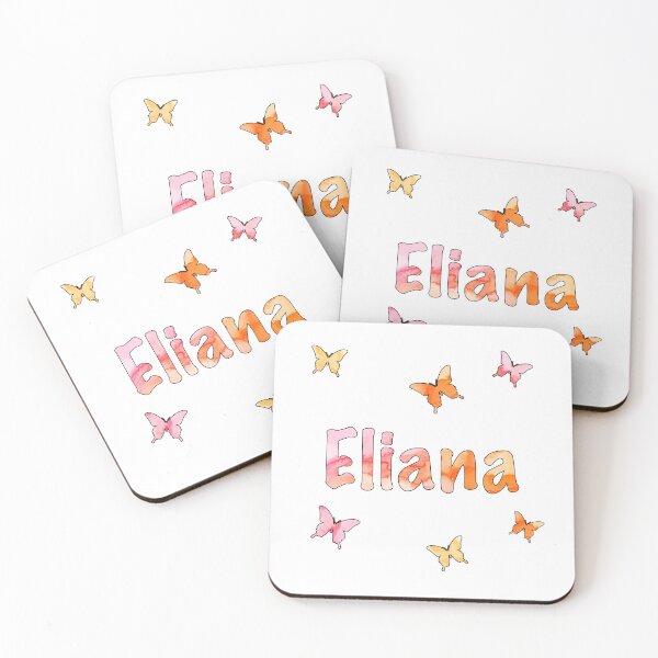 Item preview, Watercolor Name Eliana with Butterflies designed and sold by katifinell.