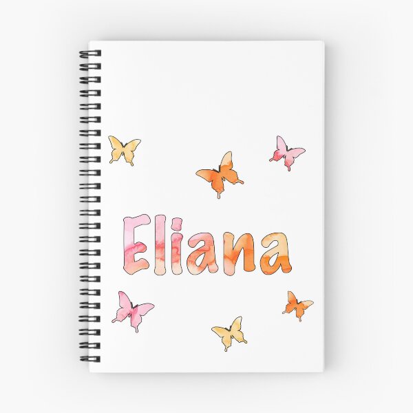 Item preview, Watercolor Name Eliana with Butterflies designed and sold by katifinell.