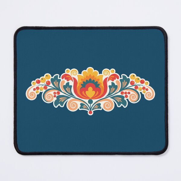 Item preview, Elaborate Tulip Flower – Scandinavian Folk Art by heidiannemorris © designed and sold by FOLK ART FUSION by heidiannemorris.