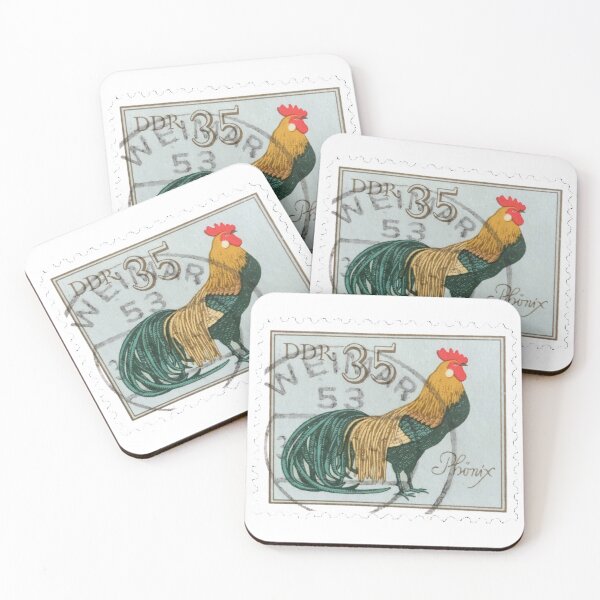 Item preview, Vintage Deutsche Rooster Postage Stamp designed and sold by red-amber65.