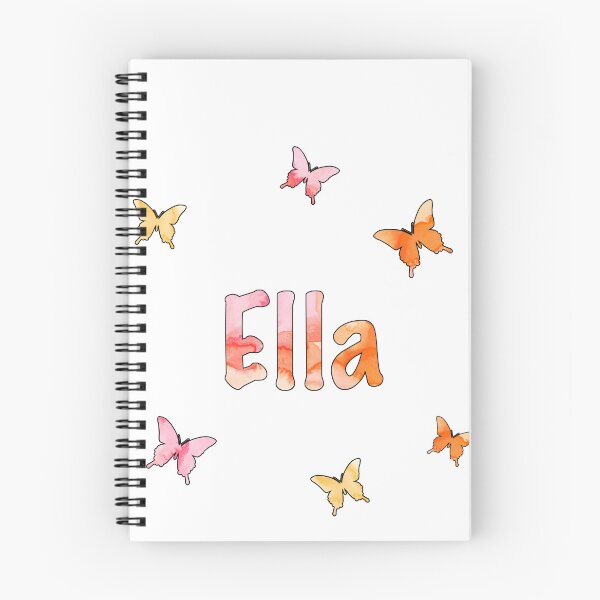 Item preview, Watercolor Name Ella with Butterflies designed and sold by katifinell.