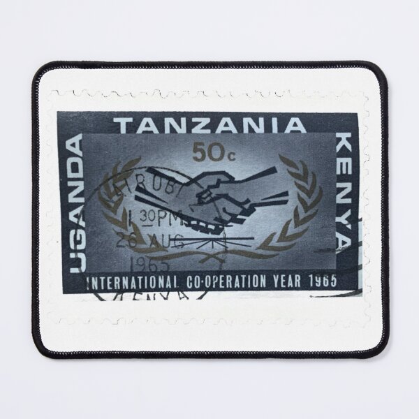Item preview, African Tanzania Kenya Uganda1965 Handshake Vintage Postage Stamp designed and sold by red-amber65.
