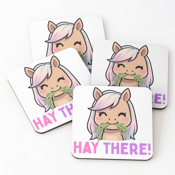Item preview, HAY THERE! - Cute Funny Greeting Horse Year of the Horse 2026 designed and sold by PunTeestic.