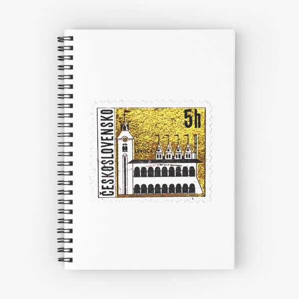 Item preview, Czechoslovakia Gold Building Vintage Postage Stamp designed and sold by red-amber65.