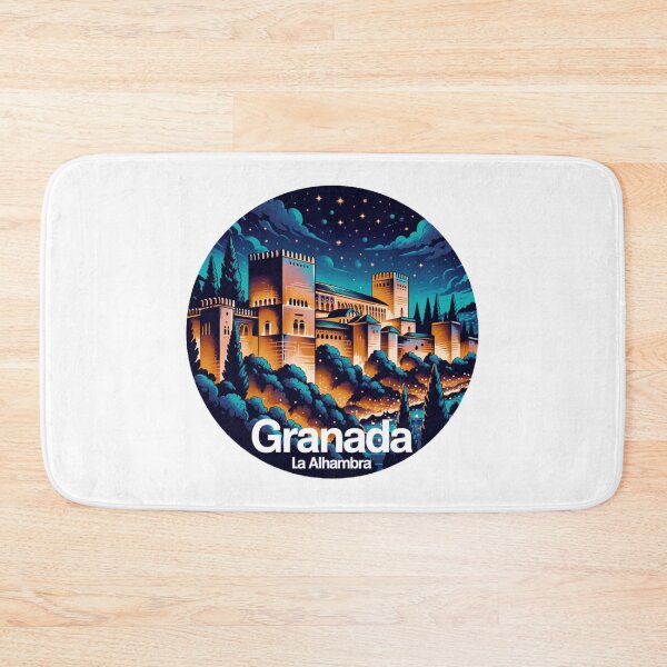 Item preview, Granada Alhambra Night Scene: Vibrant Andalusian Illustration designed and sold by CircinusStore.