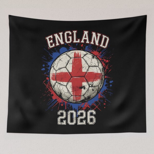 Item preview, England 2026 Soccer - Paint Splash St. George'S Cross Flag Art designed and sold by Andrew-and-art.