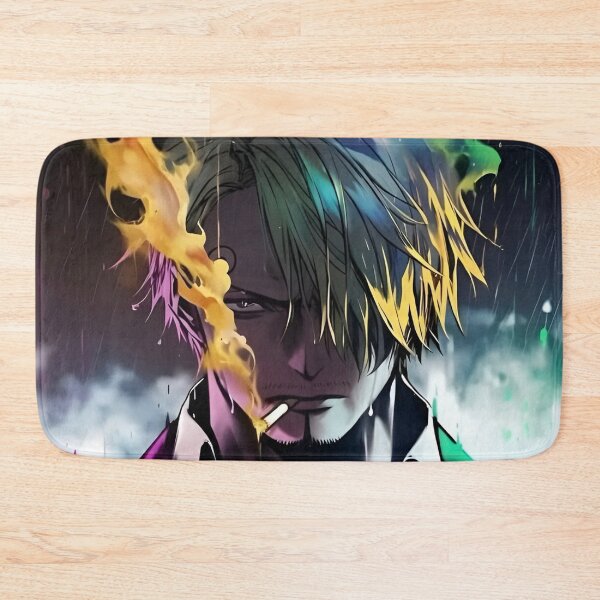 Item preview, Rainbow Flame Anime Warrior – Dark Anime Fire Power Aesthetic Illustration designed and sold by Dyan4.