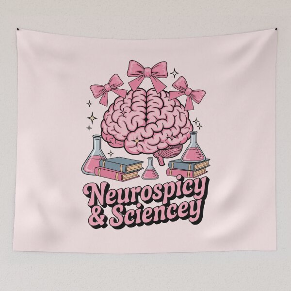 Item preview, Neurospicy and Sciencey - ADHD Coquette Aesthetic Science designed and sold by Design_Your_Day.