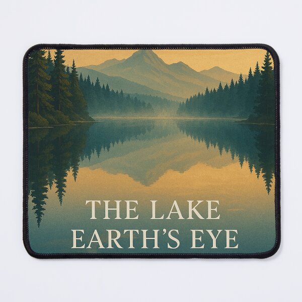 Item preview, The Lake – Earth’s Eye Sunrise Nature Reflection Poster designed and sold by mbmstores.