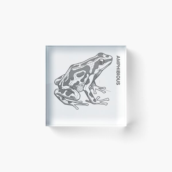 Item preview, Poison Dart Frog Technical Illustration T-Shirt – Minimalist Geometric Amphibian Line Art, Scientific Frog Diagram Graphic Tee designed and sold by ZyxDes.