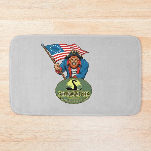 Item preview, Bigfoot with Betsey Ross Flag and Logo designed and sold by AdirondacKuriosities.