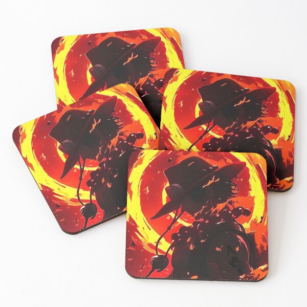 Item preview, Inferno Ring Anime Warrior – Fiery Shadow Flame Power Illustration designed and sold by Dyan4.