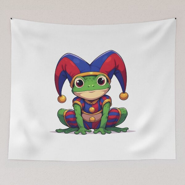 Item preview, Cute Jester Frog Cartoon Fantasy Character designed and sold by Karolina’s Cozy Creations.
