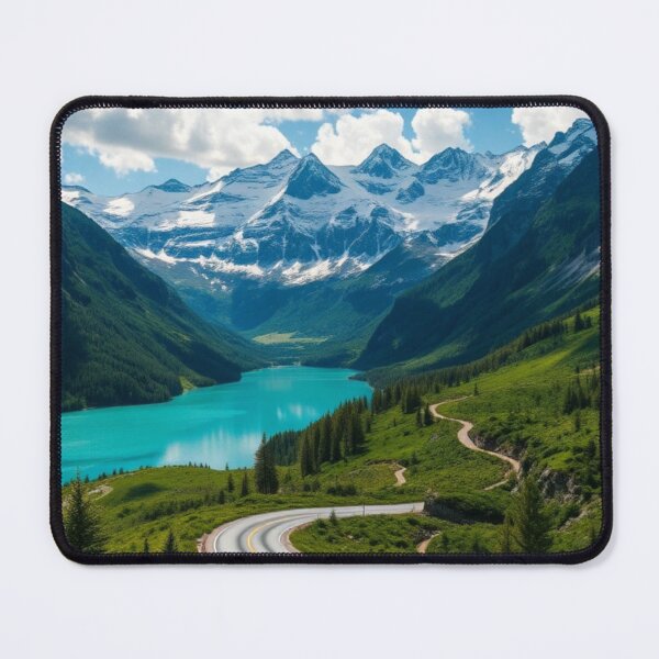 Item preview, Winding Highway Near Turquoise Alpine Lake designed and sold by Vida e Arte.