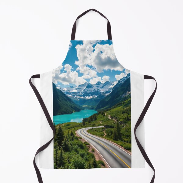 Item preview, Winding Highway Near Turquoise Alpine Lake designed and sold by Vida e Arte.